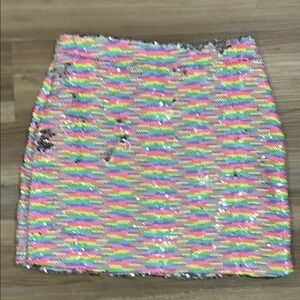 Sequined mini skirt